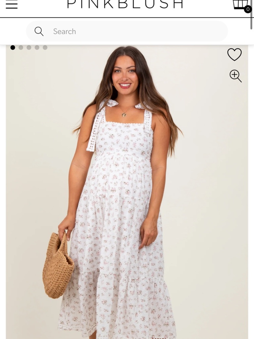 Pinkblush Maxi Dress - maternity
